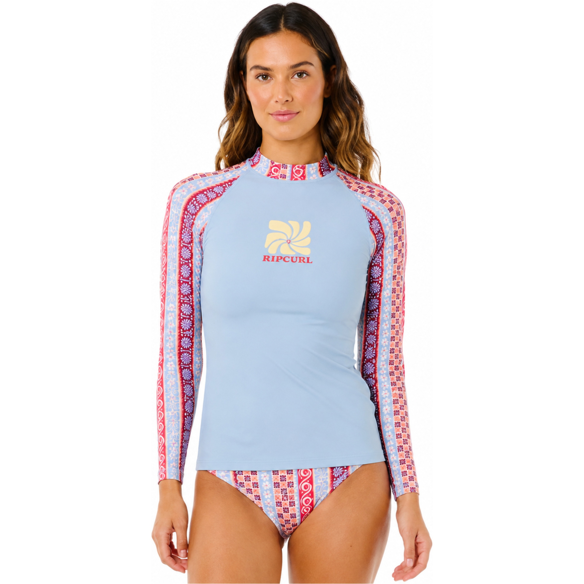 2026 Rip Curl Frauen Coastal Instinct UPF Long Sleeve Rest Vest 1A2WRV - Multico